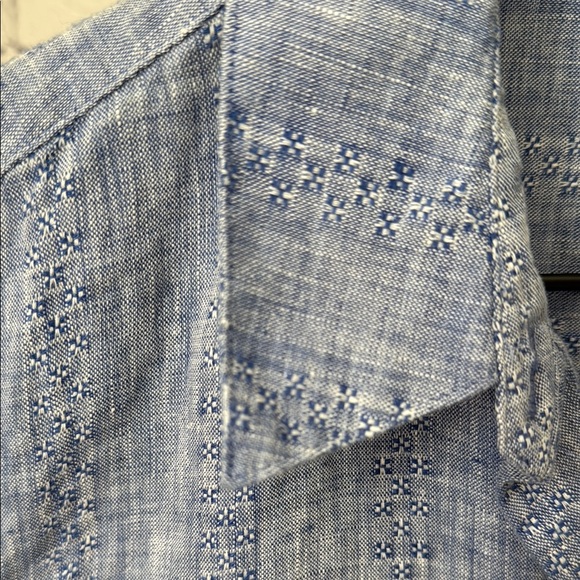 Chico’s Blue Linen Tunic 0 - Picture 4 of 6